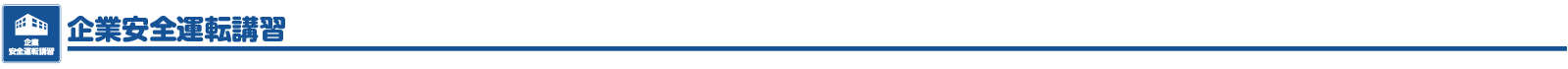 企業安全運転講習